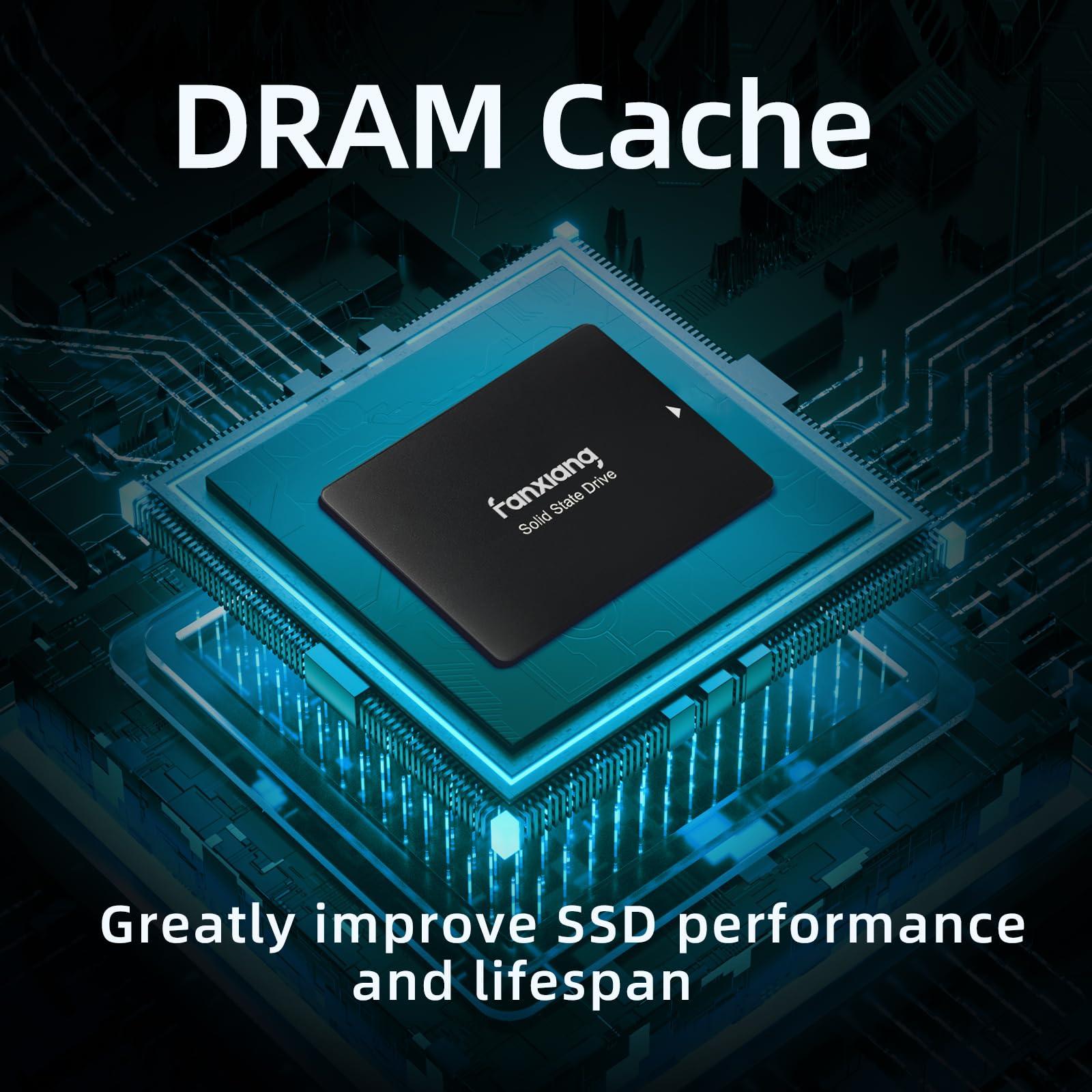 fanxiang fanxiang S109 2.5\" SATA SSD 1TB with DRAM Cache, Up to 560MB/s, Continuous Writing Without Slowing Down, 3D NAND TLC, Internal Solid State Drives