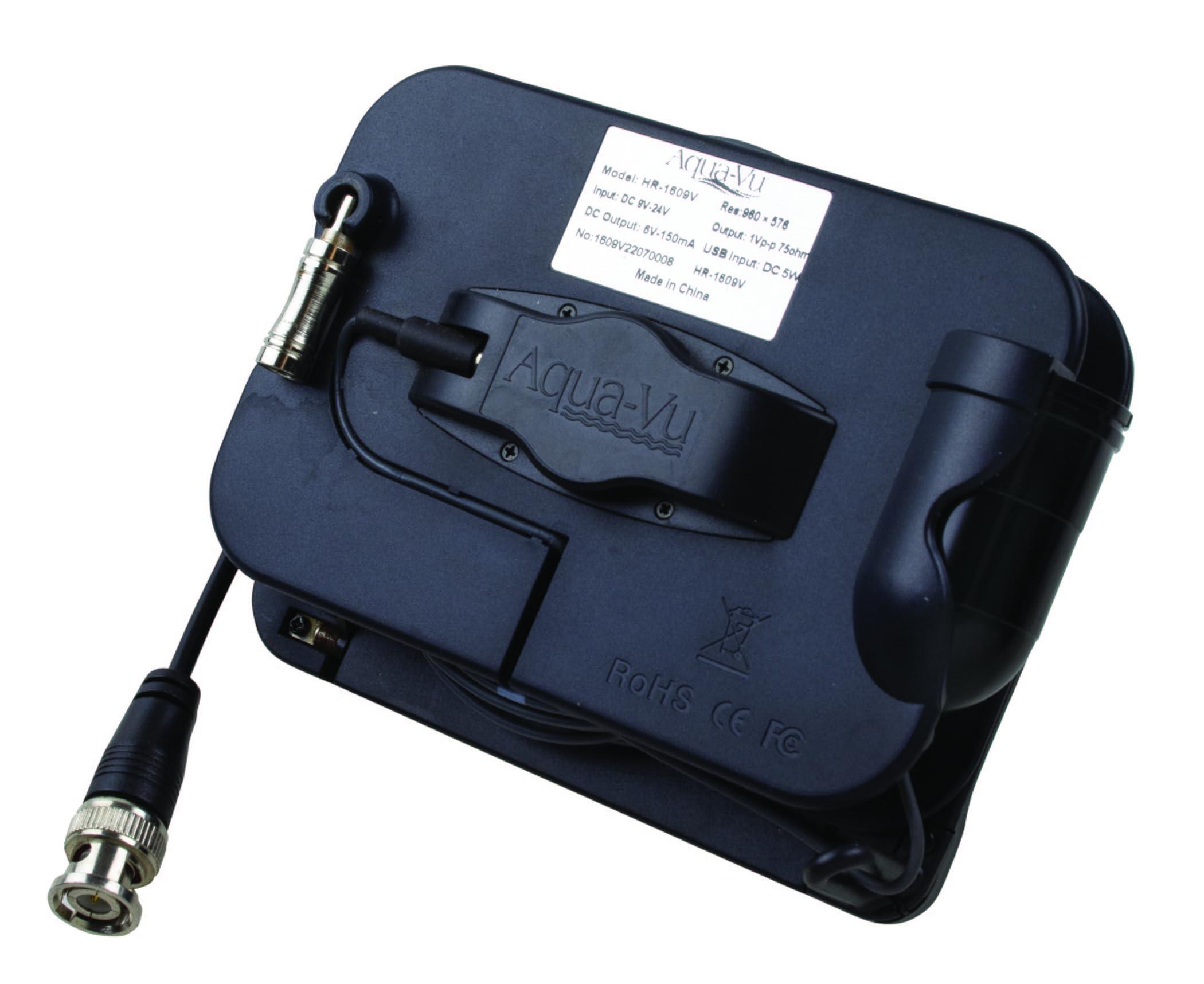 Aqua-Vu Aqua-Vu Multi-Vu Revolution Underwater Camera System, Real-Time Video on Sonar, RCA/BNC Compatible with Forward-Facing Sonar, 12V Power, Revolution Spool for Ice, Lake, Sea, Boat, Kayak Fishing