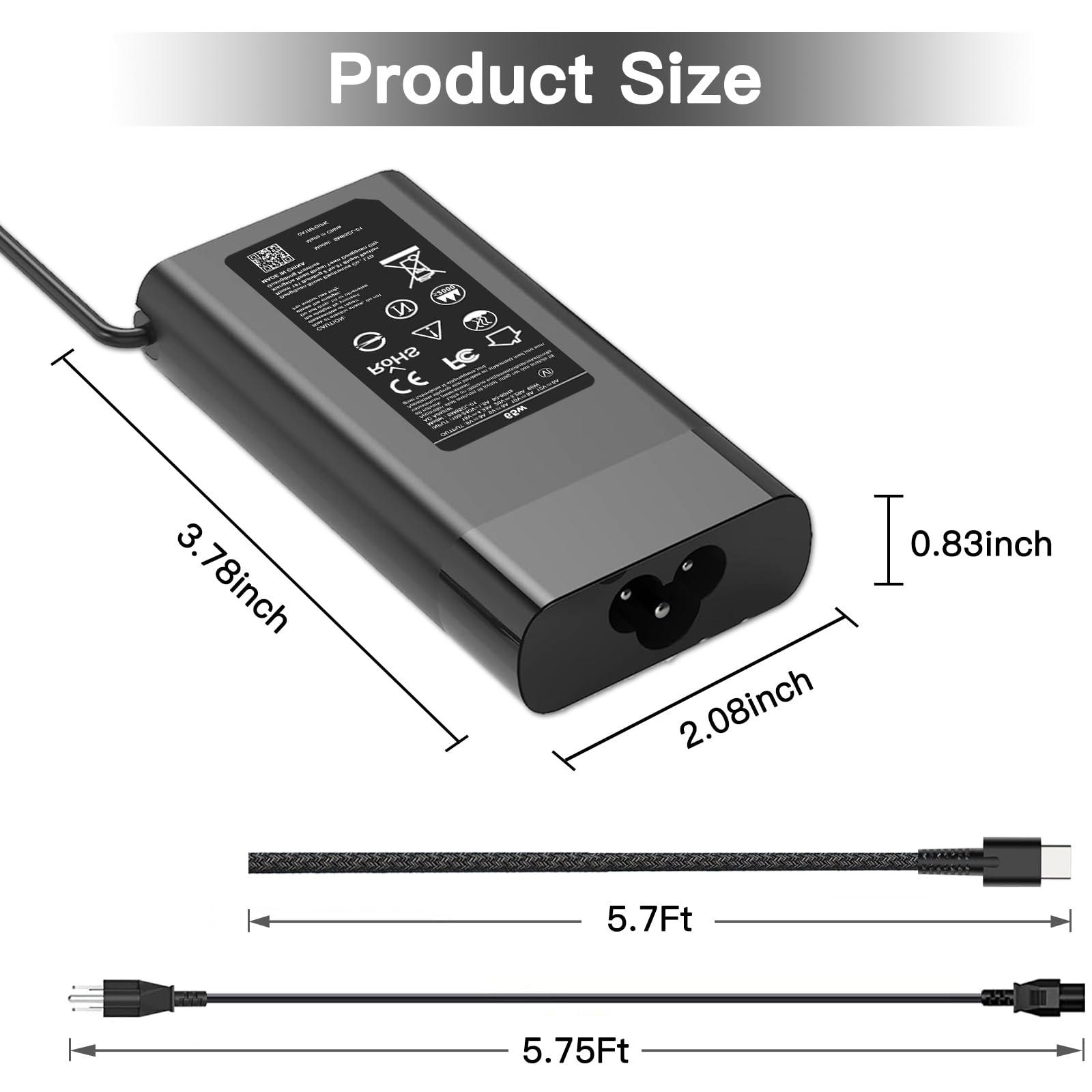 SiKER New Slim HP 65W USB C Laptop Charger Replacement for HP Spectre x360,Chromebook,Elitebook x360,Envy,Elite x2 Travel Type C Power Cord Supply