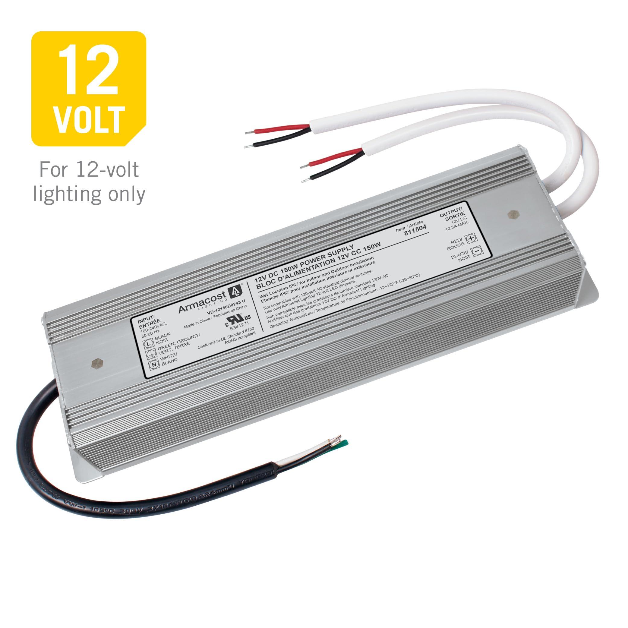 Armacost Lighting Armacost Lighting 811504 150 Watt Standard Indoor/Outdoor Power Supply, Gray