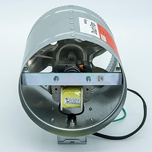 Diversitech Diversitech AB8 Air Booster 8" HVAC Duct Fan with Junction Box, Silver (625-AF8)