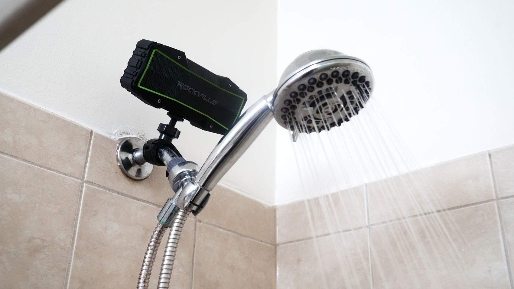 Audiosavings Audiosavings Bundle: (2) Kicker 47PSM32 3" 100w PSM Motorcycle/ATV Handlebar Speakers in Chrome PSM32 Bundle with (1) RV Rock Everywhere Portable Bluetooth Speaker/Waterproof/Wireless Link (Items 3)