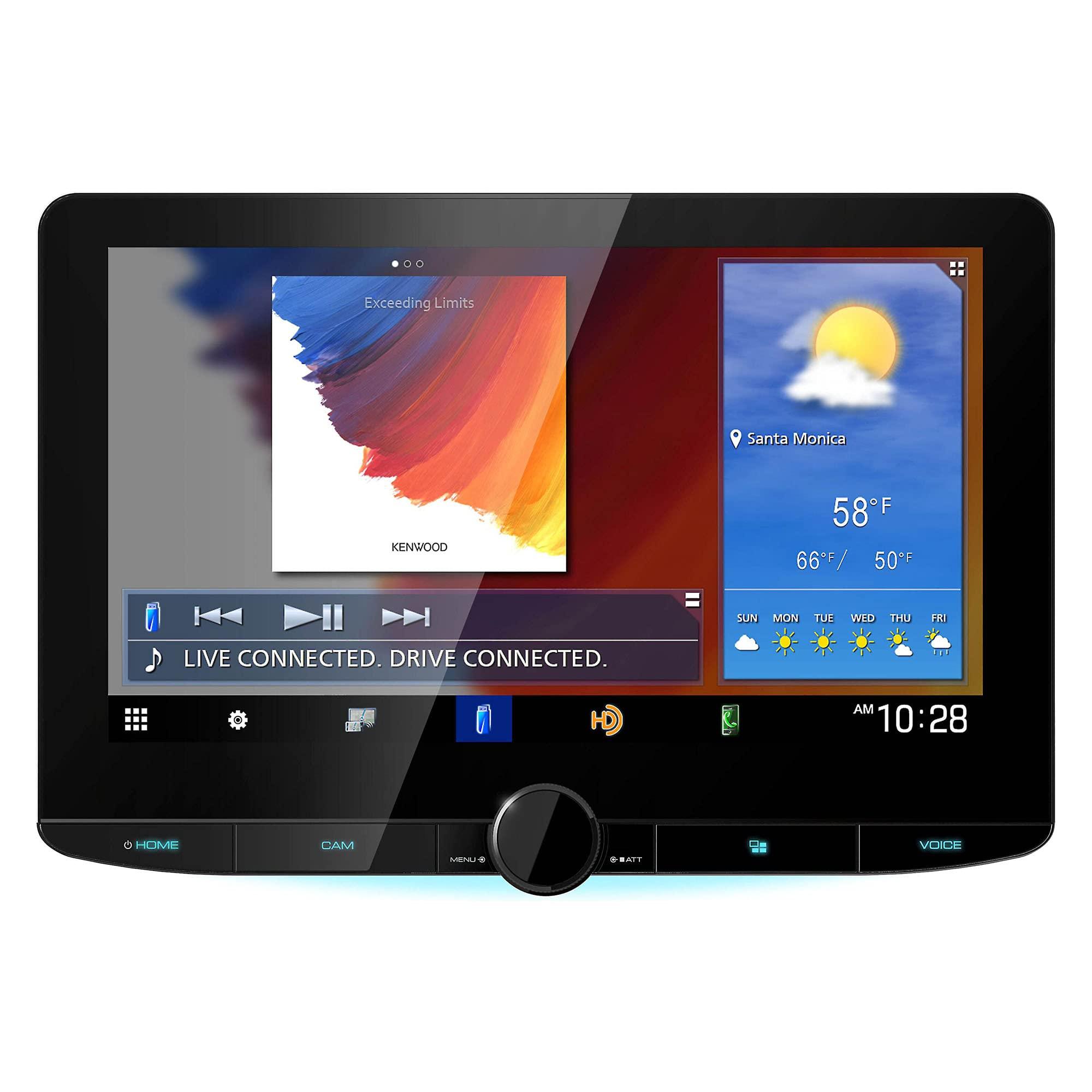 Kenwood Kenwood DMX1037S 10.1" Floating Panel Digital Multimedia Receiver | Apple CarPlay Android Auto Ready | 10.1 high-Definition Display | Plus KENWOOD CMOS-230LP Universal Backup Camera