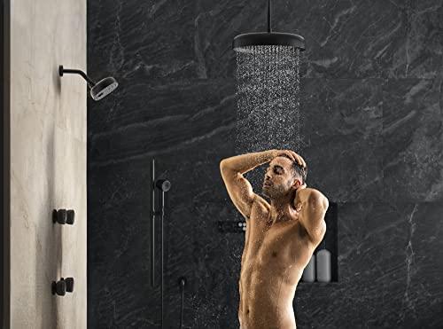 Kohler KOHLER 26292-BL Statement Round 14\" Single-Funtion 2.5 gpm Rainhead, Matte Black