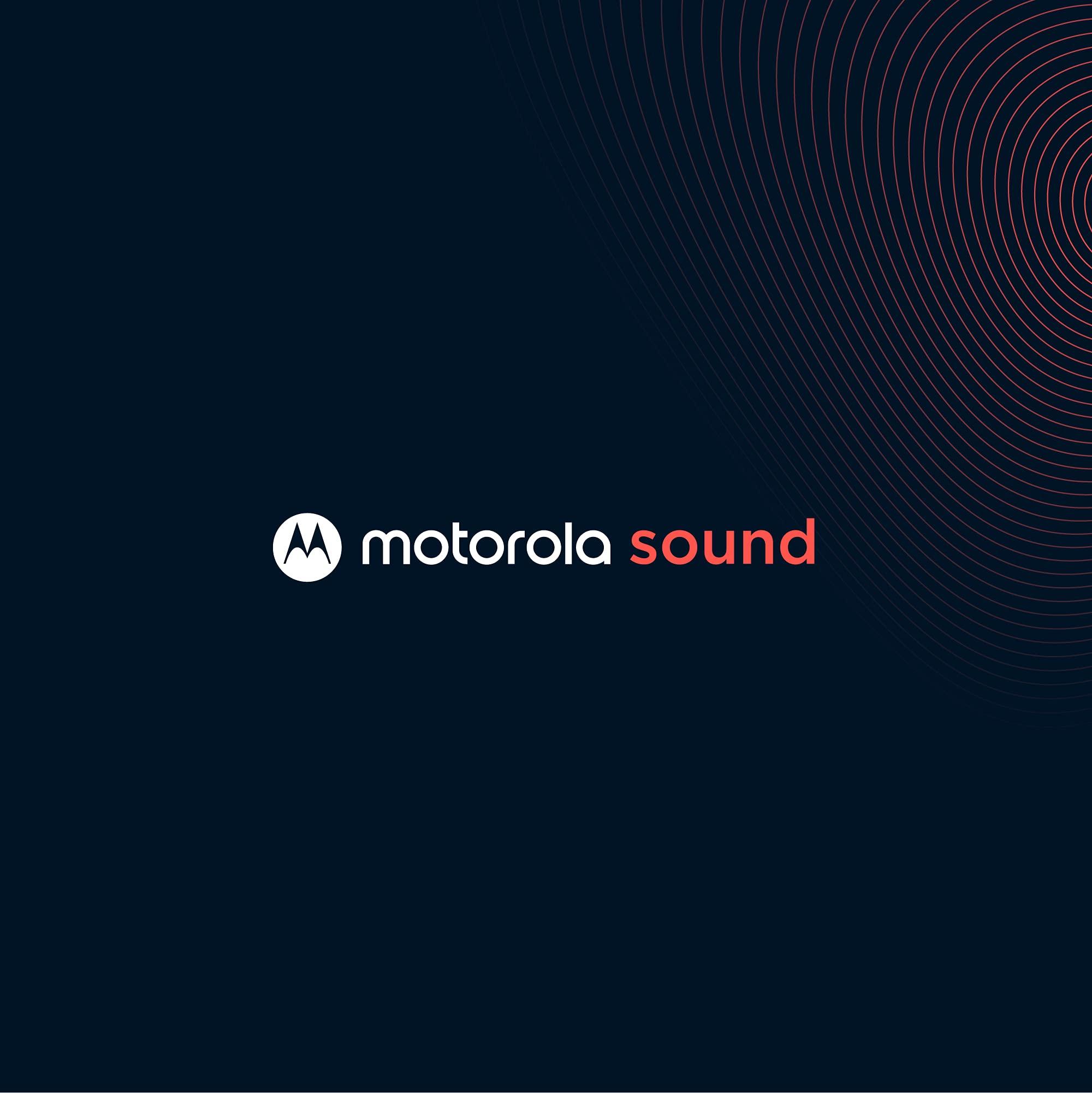 Motorola Sound Motorola Earbuds 3-S Wired Earbuds with Microphone - Corded in-Ear Headphones, Comfortable Lightweight Silicone Ear Buds, Non-Tangle Flat Cable, 9.4mm Drivers Clear Bass Sound - Black