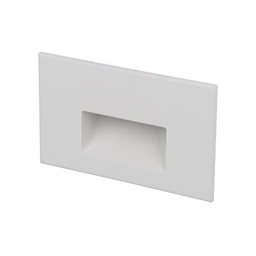 WAC Lighting WAC Landscape Lighting, LEDme 120V LED Horizontal Indoor and Outdoor Step and Wall Light 3000K Built-in LED in White