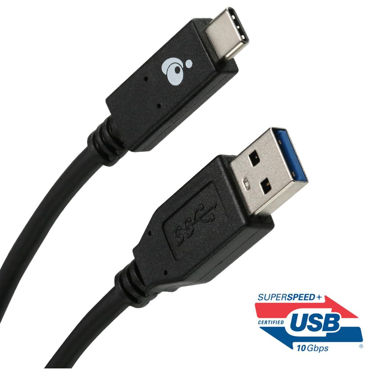 IOGEAR IOGEAR Charge & Sync Flip USB 3.1 Gen 2 A to C Cable 10 Gbps (USB-If) G2LU3CAM01