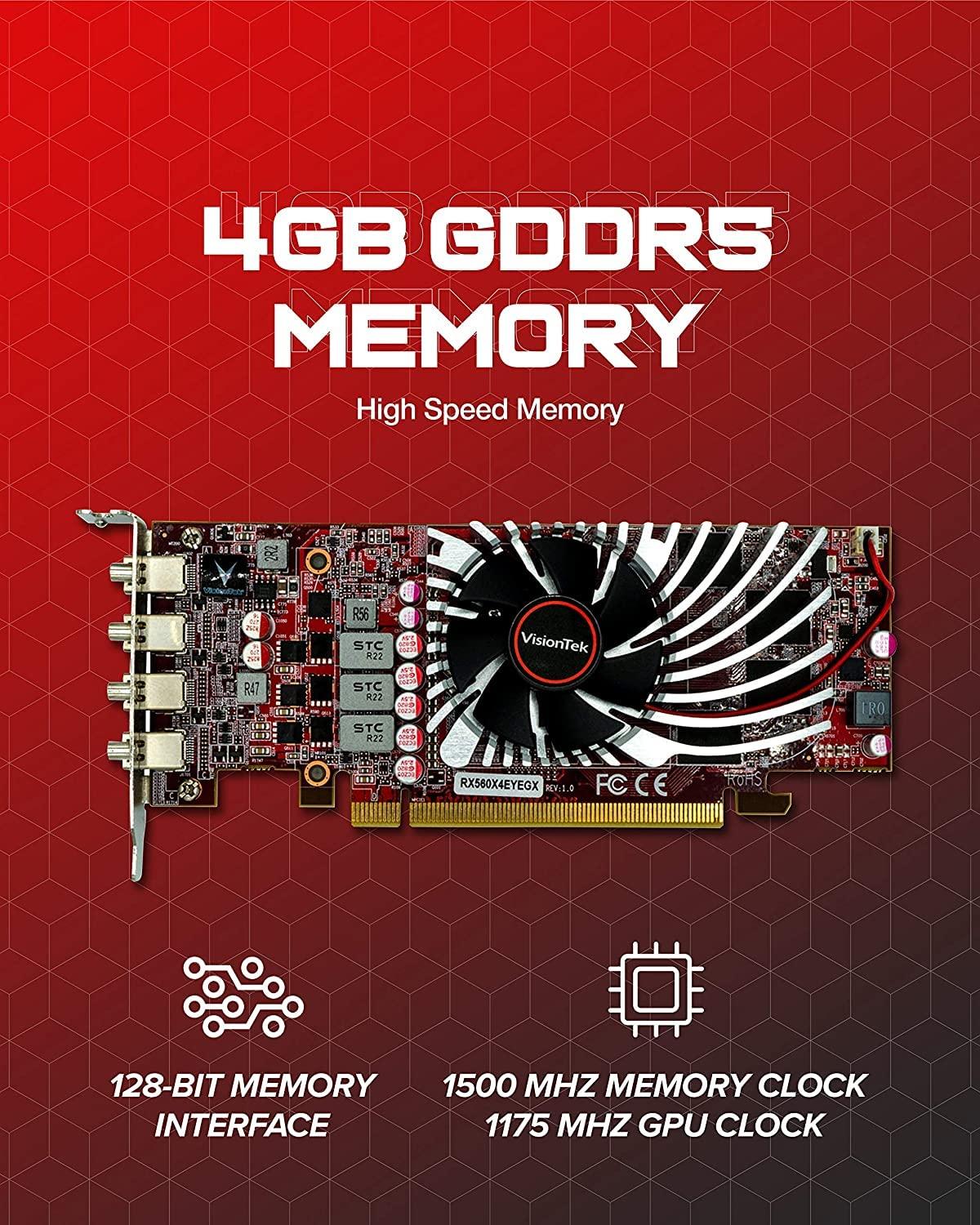 VisionTek VisionTek AMD Radeon RX 550 Graphic Card - 4 GB GDDR5 - Full-Height