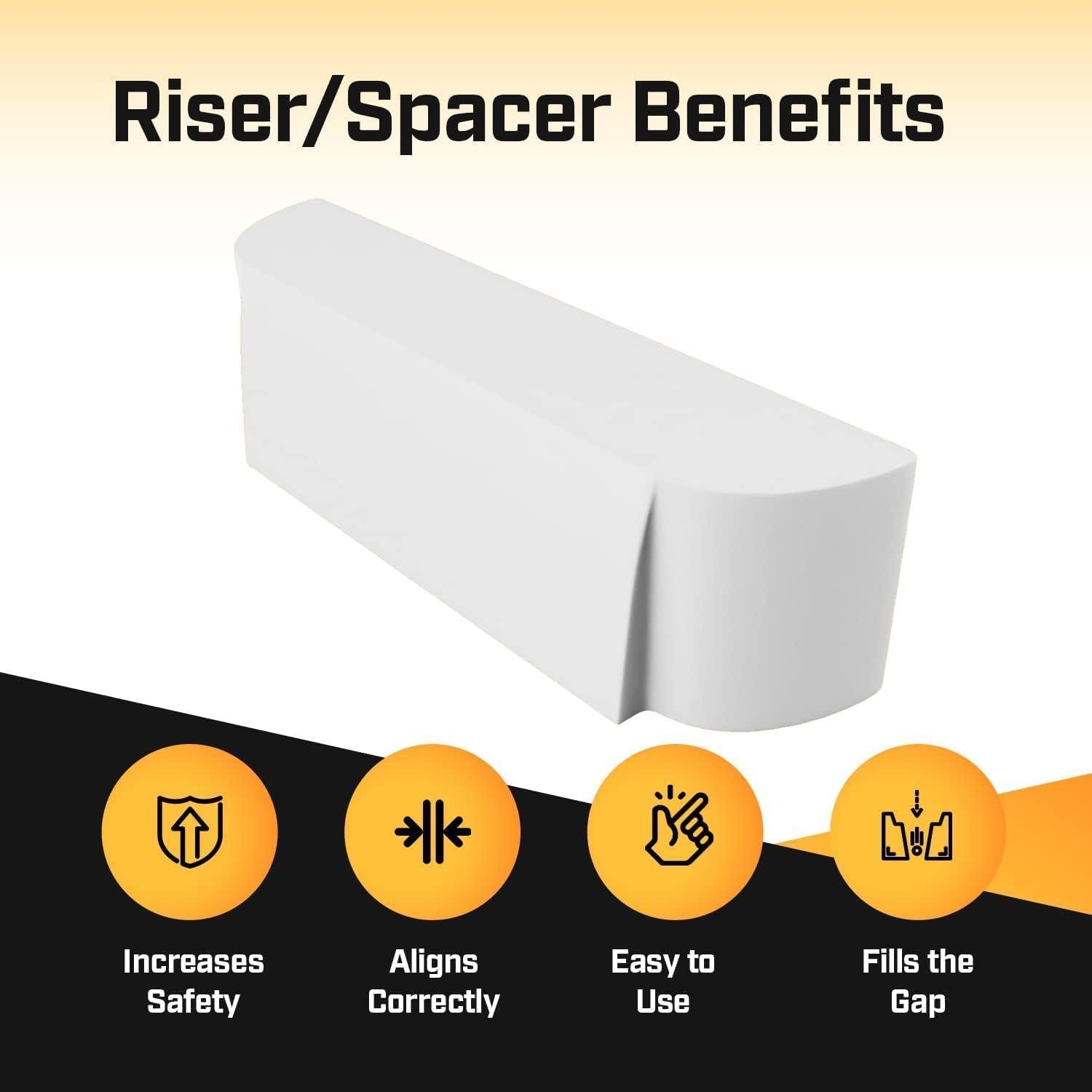 Security Sensor Spacers 2 Pack Sensor Riser for Ring Alarm Contact Sensor Entry Alarm System Self-Adhesive DIY Window & Door Security System Accessories (1-inch)