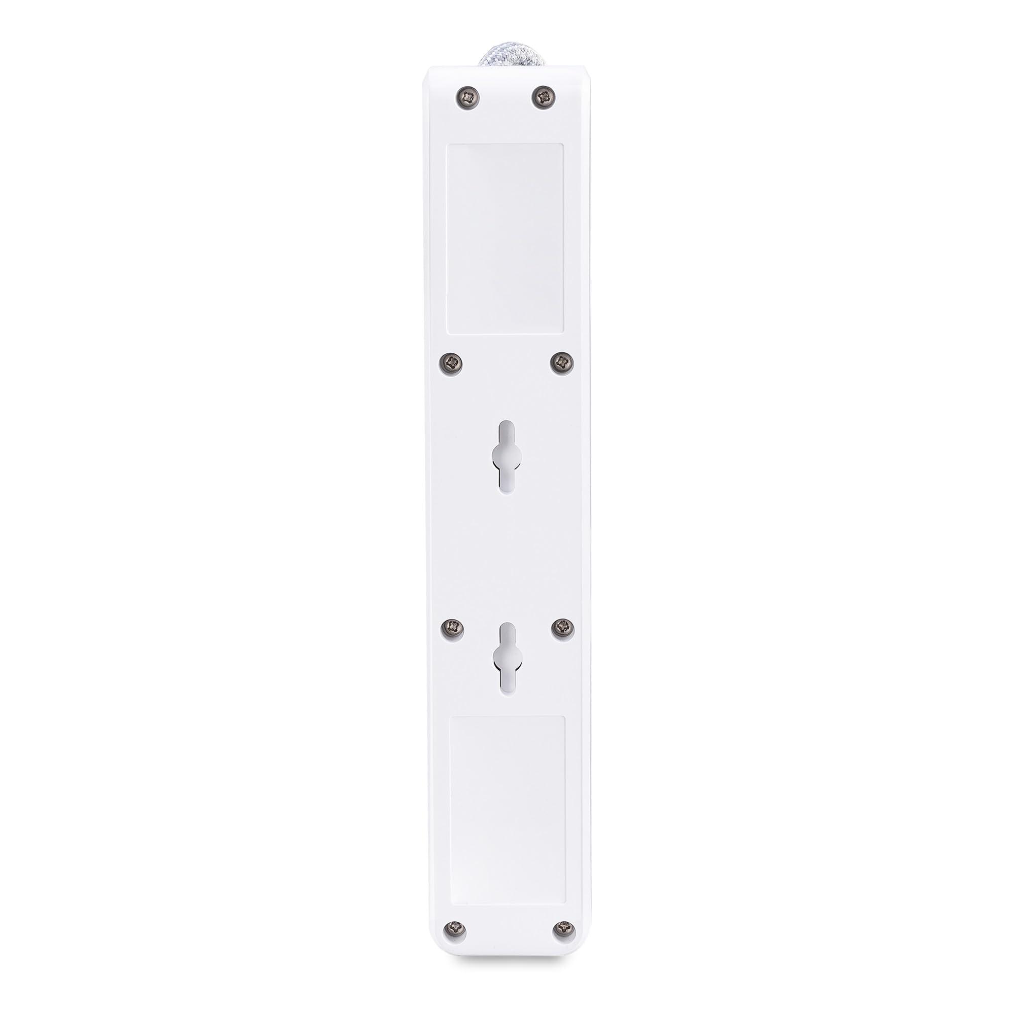 CyberPower CyberPower P504UC Surge Protector, 500J/125V, 15A, 5 Outlets, 2 USB Charging Ports, 4 Foot Cord, White, UL Listed