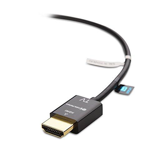 Cable Matters Cable Matters Unidirectional Active Ultra Thin HDMI Cable 15 ft with RedMere Technology (Ultra Slim HDMI Cable) 4K Rated with Ethernet