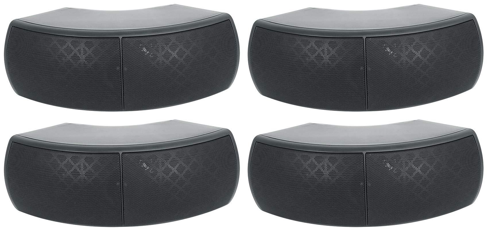 Rockville Rockville (4) Wet-D4 Black Indoor/Outdoor Commercial/Restaurant/Bar 70V Speakers