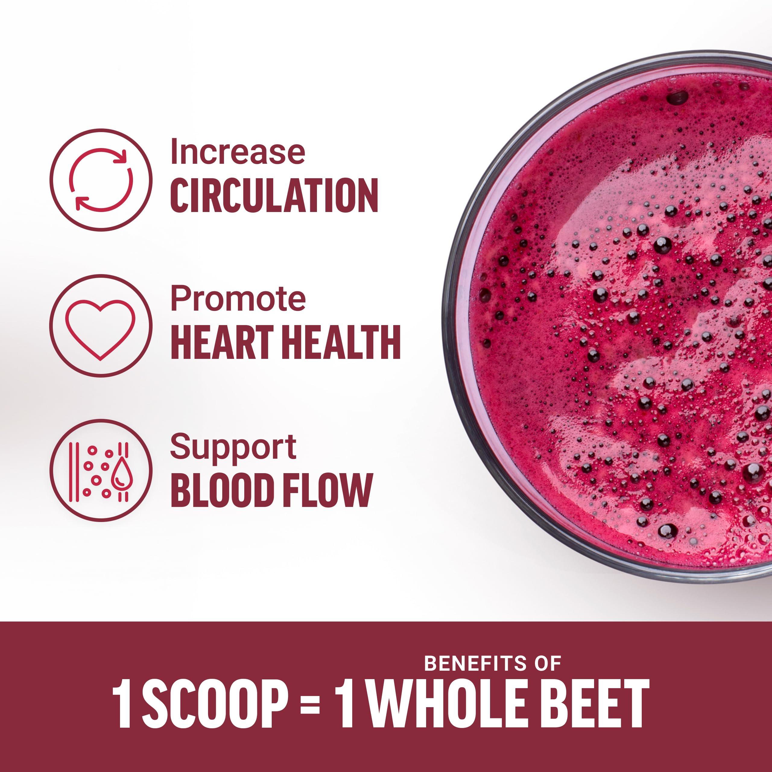 Force Factor FORCE FACTOR Total Beets Organic Beetroot Powder, Superfood to Boost Daily Nutrition, USDA Organic, Vegan, Gluten-Free, and Non-GMO Beet Supplement, Unflavored, 180 Servings, 2-Pack