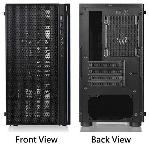 Thermaltake Thermaltake Versa H18 Tempered Glass Black Spcc Micro ATX Gaming Computer Case CA-1J4-00S1WN-01