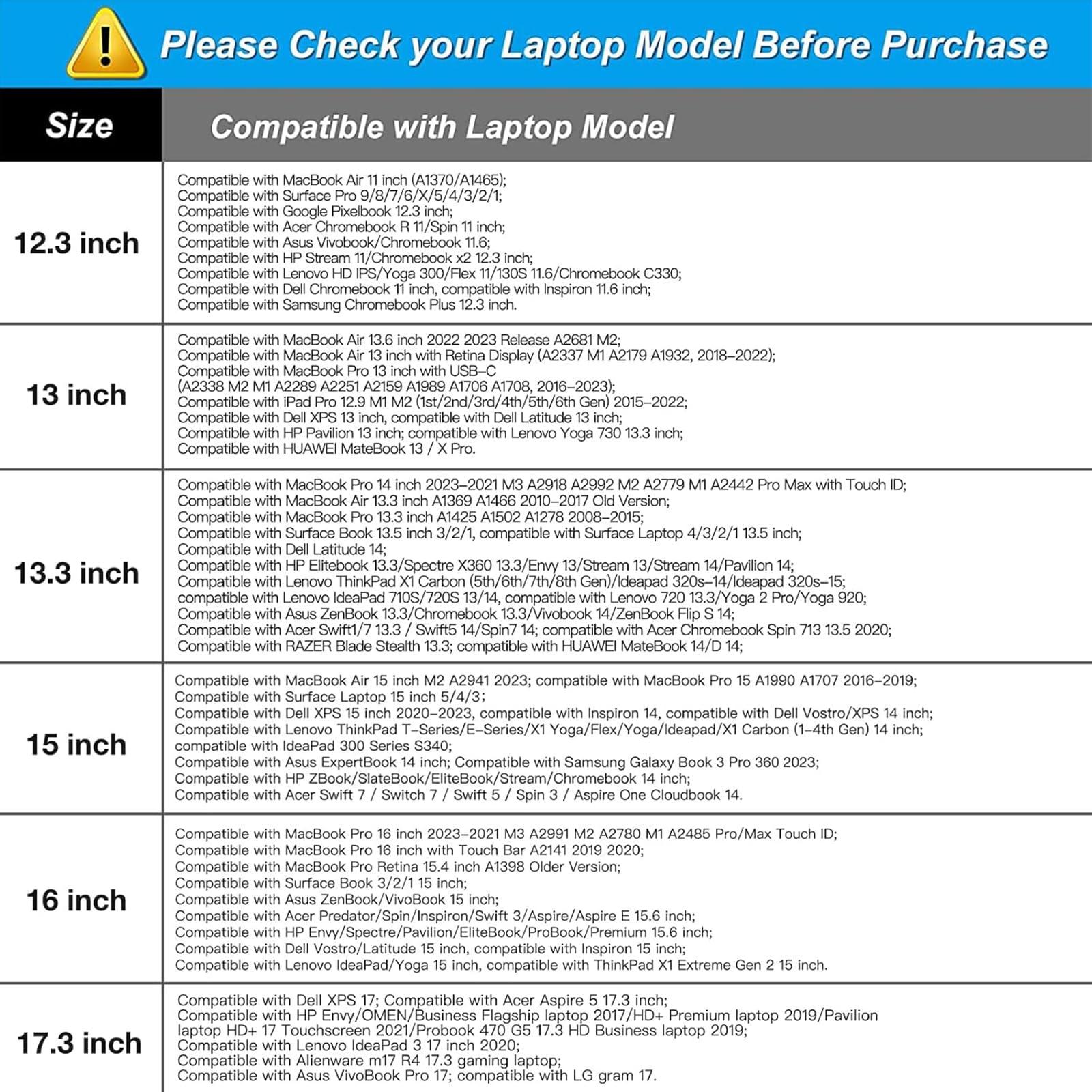 MOSISO MOSISO Laptop Sleeve Bag Compatible with 18-18.5 inch ASUS Gaming Laptop Monitor HP Dell Lenovo Notebook Computer, Polyester Vertical Case with Pocket, Black