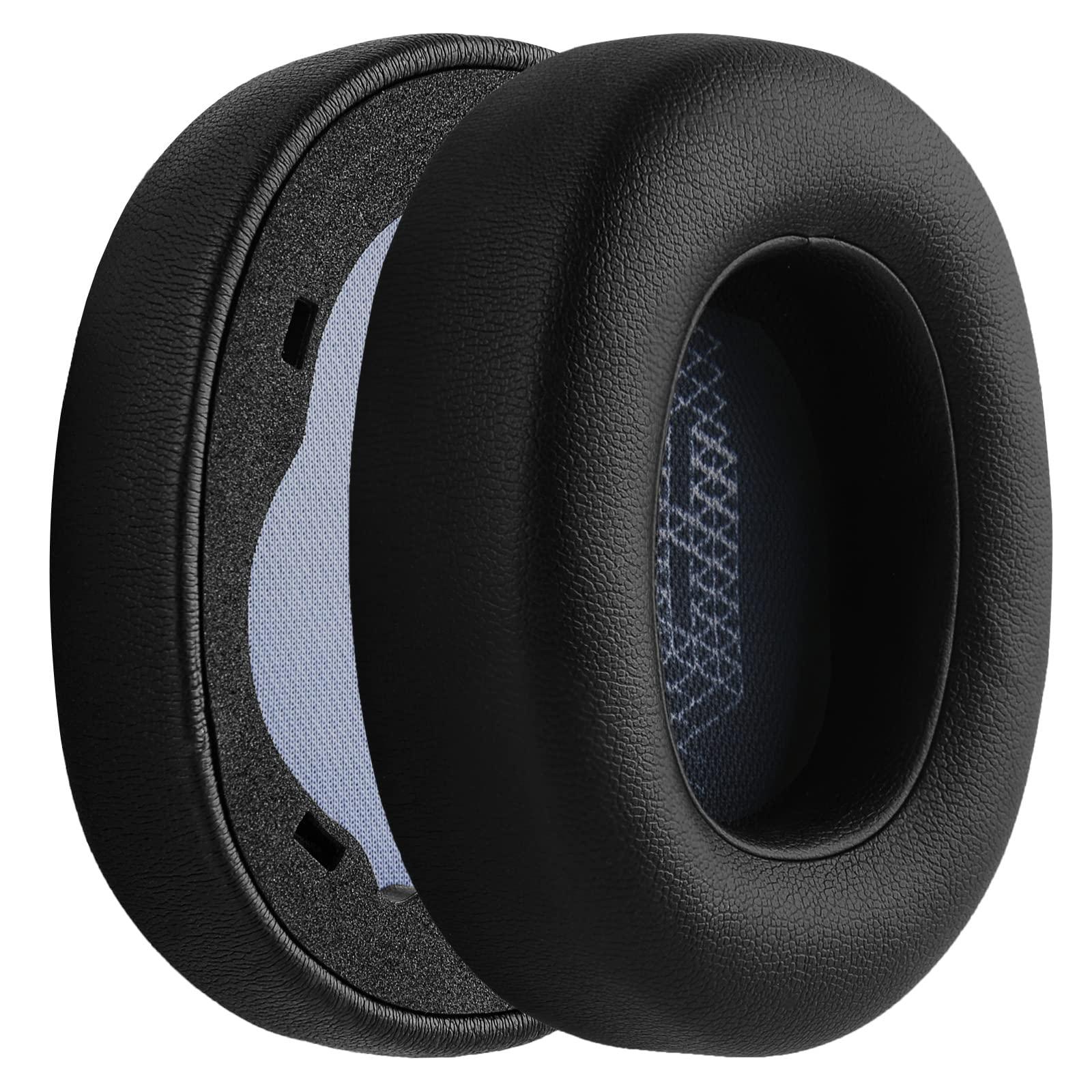 GEEKRIA Geekria QuickFit Replacement Ear Pads for JBL Live 650 BTNC, Lifestyle E65BTNC, Duet NC, Live 660 NC Ear Cushions, Repair Parts (Black)