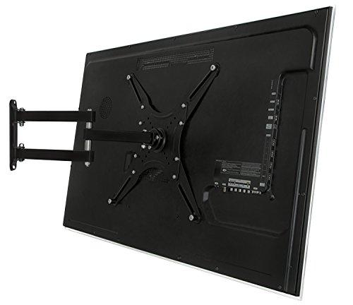 Mount-It! Mount-It TV Wall Mount Full Motion LCD, LED 4K TV Swivel Bracket for 23-55 inch Screen Size, Compatible with VESA 400x400, 66 lbs Capacity (MI-2065L), Black
