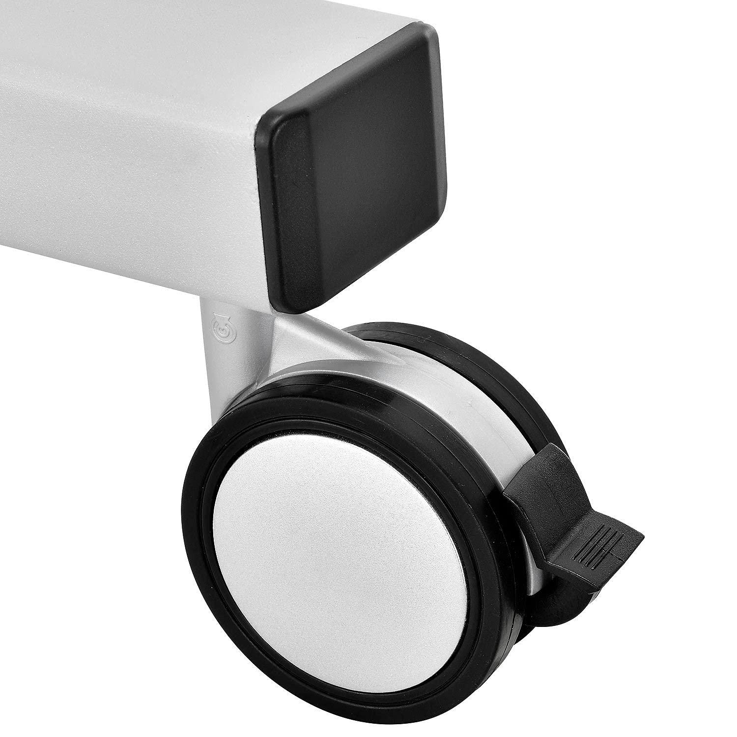 IndustrialSupplies IndustrialSupplies Mobile Laptop Workstation, Height Adjustable, 4-Outlet Power Strip