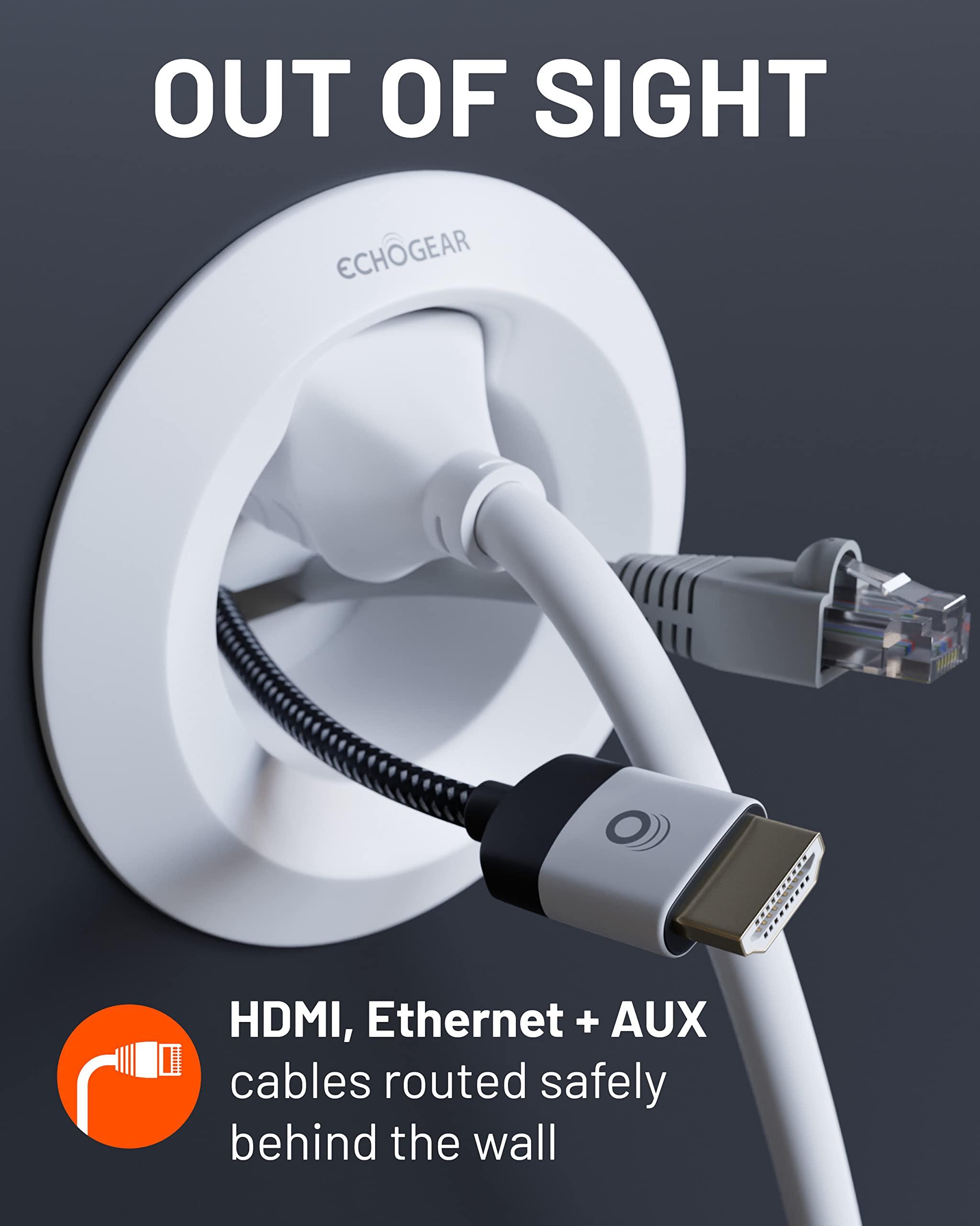 ECHOGEAR ECHOGEAR XL Full Motion TV Mount & in Wall Cable Management Kit