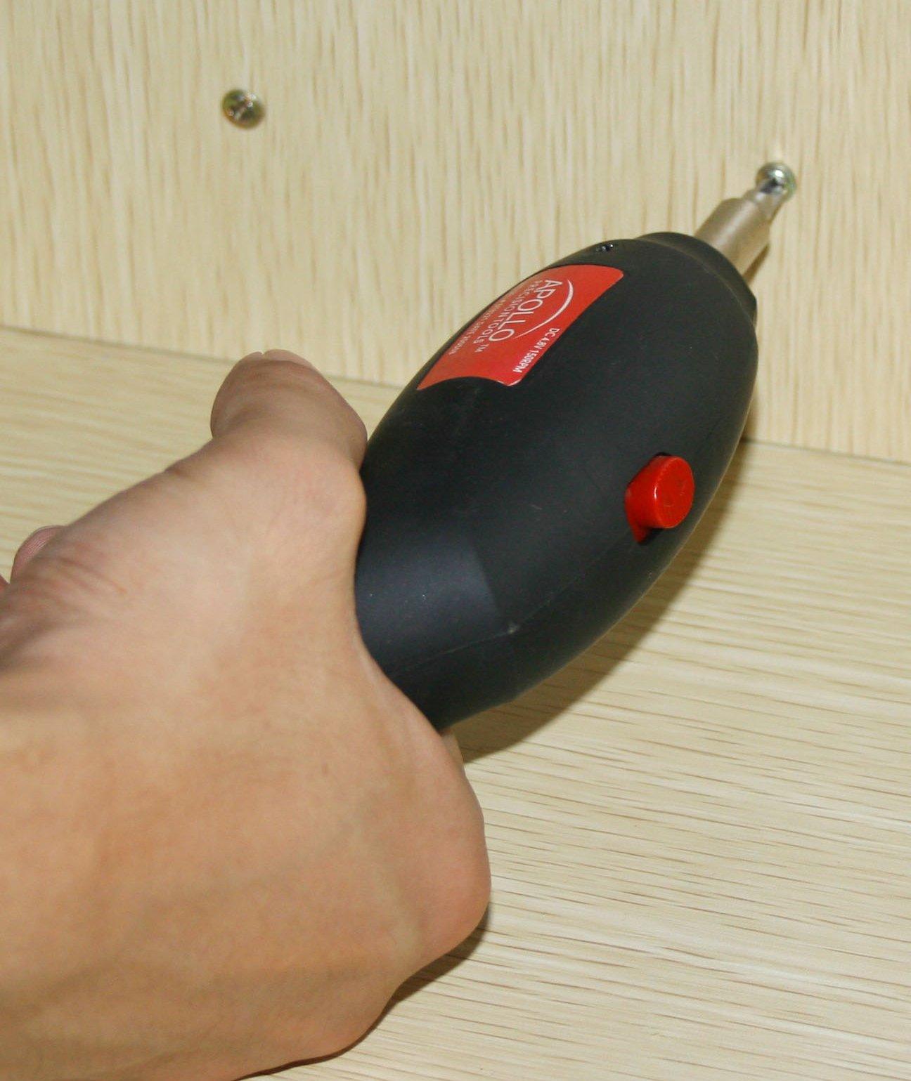 Apollo Tools Apollo Tools 144 Piece Household Tool Set with Convenient Cordless Screwdriver and Most Used Tools in Sturdy Carrying Case for Home Repairs, DIY and Crafts - Red - DT8422