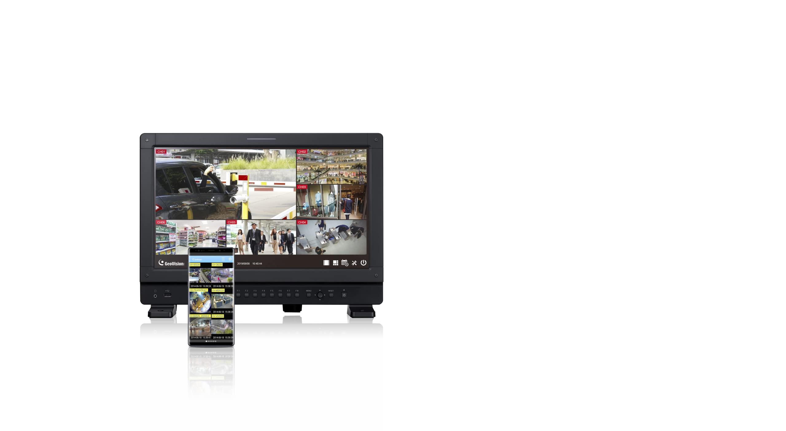 GeoVision USA Vision SNVR Bundle Package, 6 Pieces R500 5MP Turret Camera + 8 CH SNVRL810 with 2TB HDD, UA-SNVRL810R500-2TB