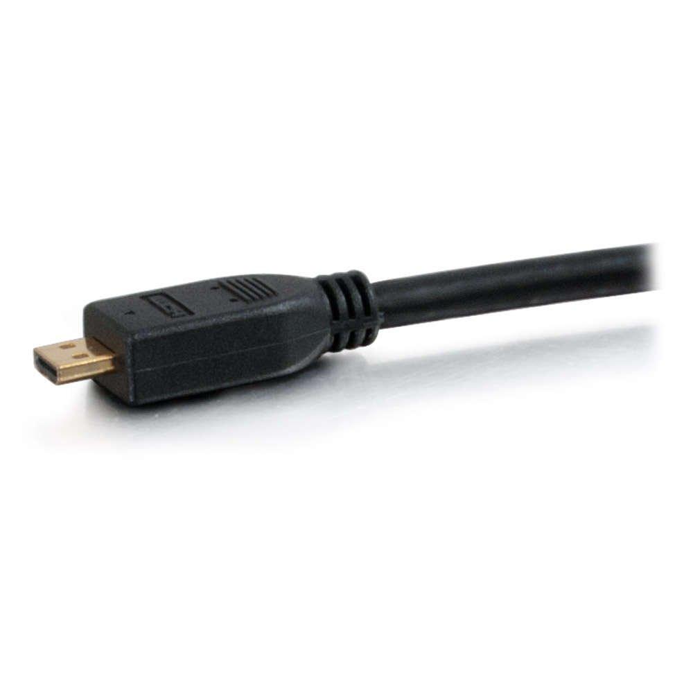 C2G Legrand - C2G Mini HDMI to HDMI Ethernet Cable, 4k High Speed HDMI Cable, Black 60 hz HDMI Cable, HDMI Cable 6 ft, 1 Count, C2G 50619