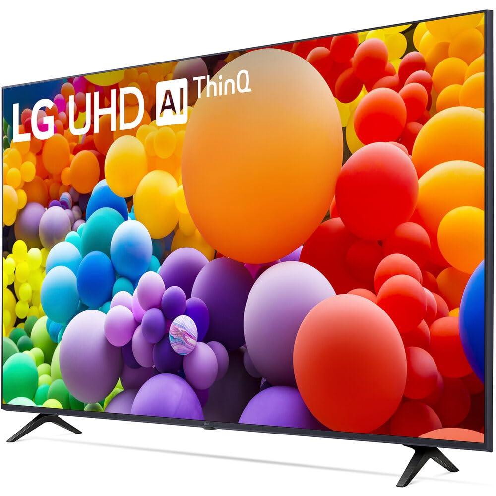 LG LG 65UT7570PUB 65-Inch UT75 Series LED Smart TV 4K (2024) Bundle with Deco Gear 2X 4K HDMI 2.0 Cable w/Copper Conductors & CPS Exclusive 26 Month Protection Pack (BEACH-CPS-261000)