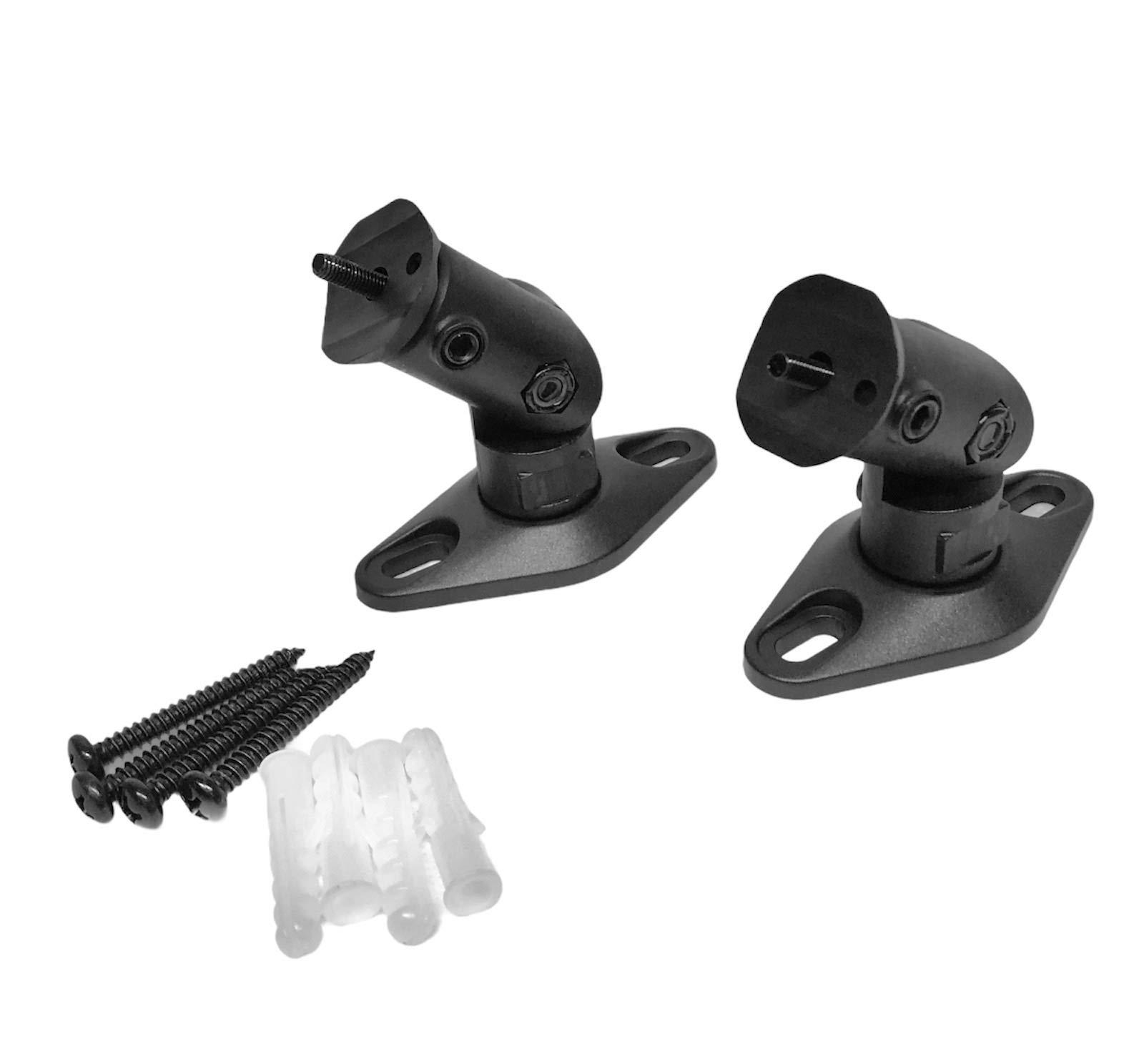 USAV Solutions Wall Mount Brackets Black (Pair) for Bose 321 Satellite Speakers