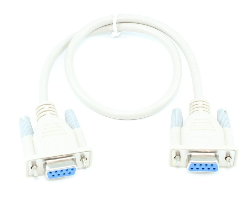 My Cable Mart MyCableMart 1.5ft Serial Null-Modem, DB9/DB9 Female to Female Cable