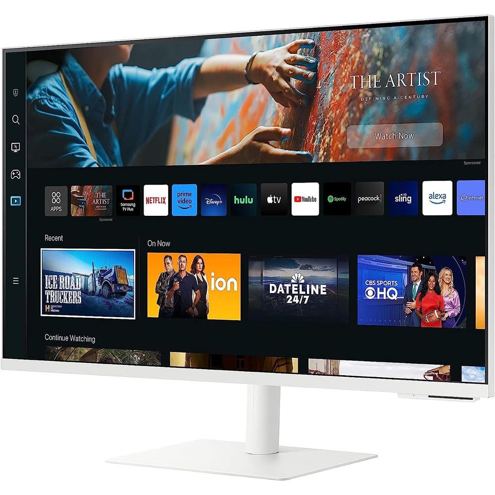 SAMSUNG SAMSUNG LS32CM703UNXZA 32-Inch M70C Series UHD Smart Computer Monitor with Streaming TV Bundle with 2 YR CPS Enhanced Protection Pack