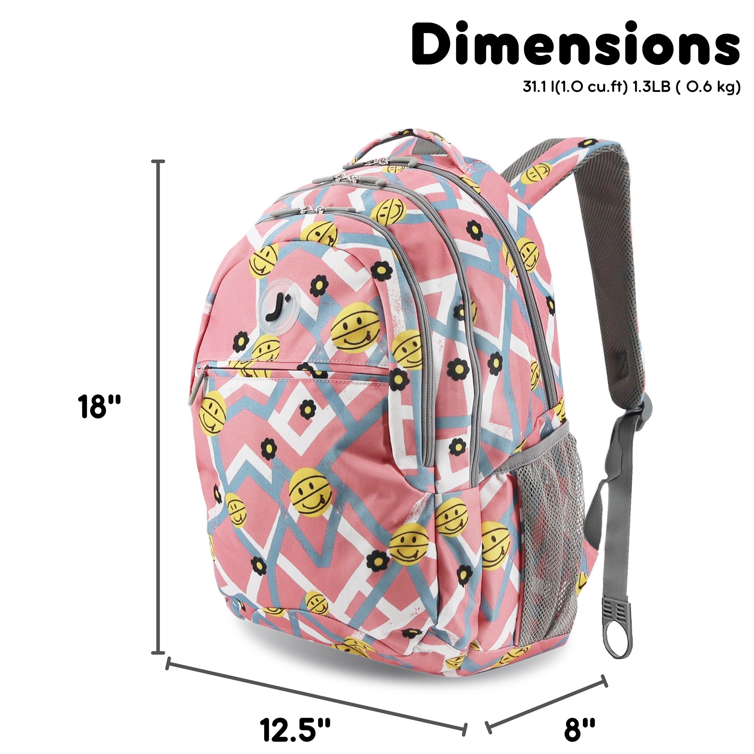 J World New York J World New York Cornelia School Backpack for Kids. Cute Womens Laptop Bookbag, Basketbally, One Size