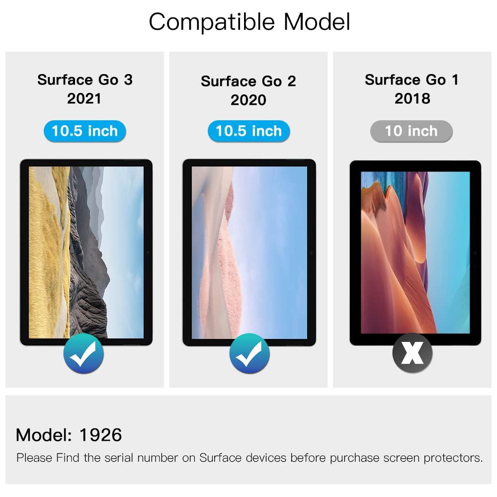 FILMEXT FILMEXT for Microsoft Surface GO 2th Generations Fully Removable Privacy Screen Protector Filter, Anti-Spy Filter, Anti-Glare Feature Makes (for Surface GO 2th Generations Privacy Screen Protector)