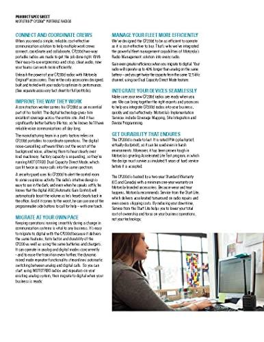 Motorola 2 Pack of Motorola CP200d UHF Two Way Radios