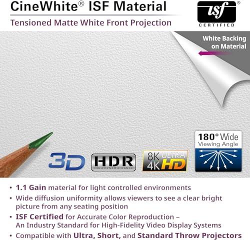 Elite Screens Elite Screens VMAX 3 Tab-Tensioned Series, 110-INCH 16:9, Motorized Projector Screen for Ultra/Standard/Short Projectors Movie Home Theater, VMAXT110XWH3