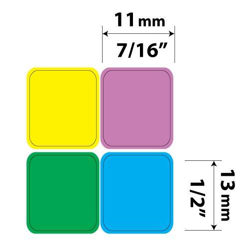 4Keyboard LEARNING ENGLISH COLORED STICKER FOR KEYBOARD (LOWER & UPPER CASE)