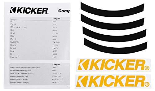 KICKER (2) Kicker 43CWR102 COMPR10 1600 Watt 10" Car Audio Subwoofers Subs CWR10-2