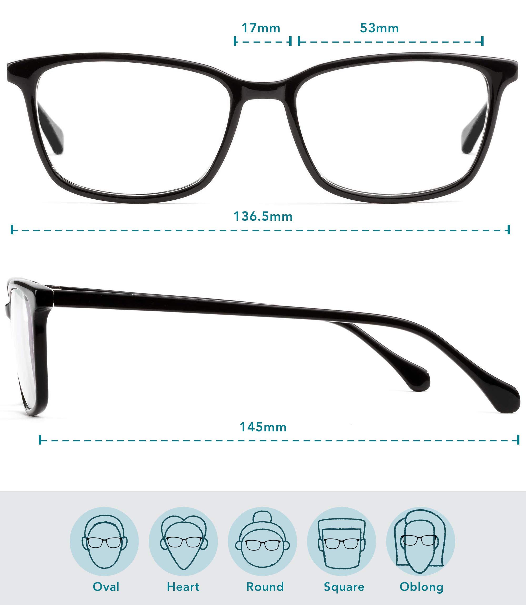 Felix Gray Felix Gray Faraday Blue Light Glasses Black, Blue Light Blocking Glasses, Gaming Glasses, Computer Glasses