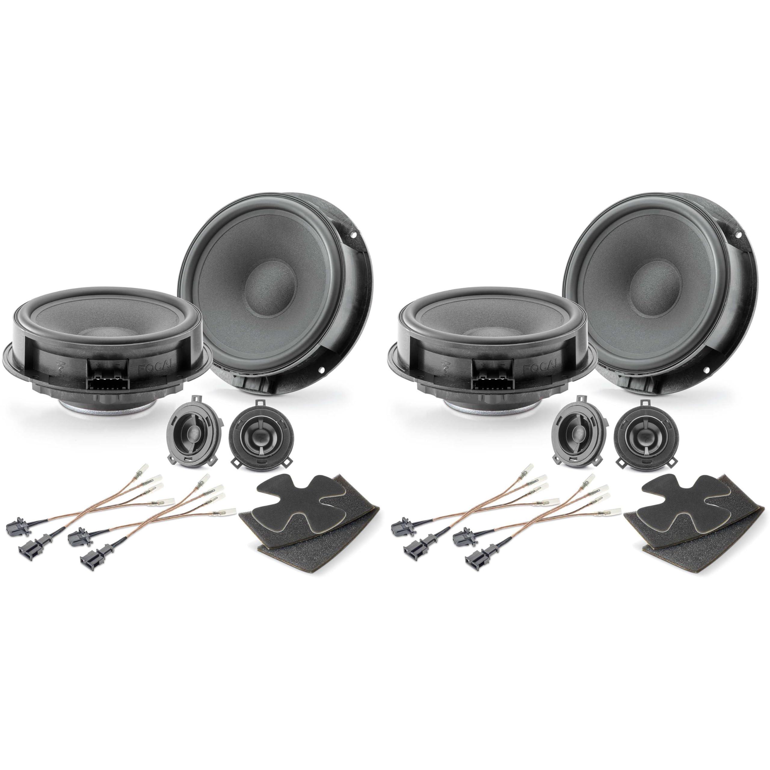 Focal Focal Kit for Golf 6/Bora/Jetta MK6 09-14 - Includes Two Pairs of IS165VW Component 6.5" Speakers