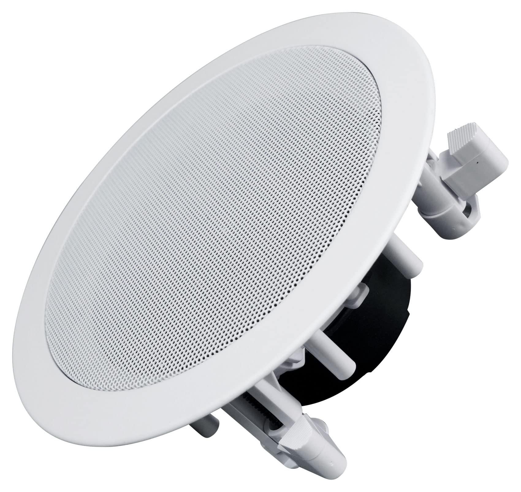 Rockville Rockville HC55-16 5.25" 300W in-Ceiling Speakers 16 Ohm, White, High Power Audio, Paintable Grille, Easy Install, Perfect for Home Theater