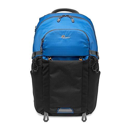 Lowepro Lowepro LP37253-PWW Photo Active Outdoor Camera Backpack, with QuickShelf Dividers, fits Tablet 15 inch/3L Hydration, for Mirrorless Sony, Canon, Nikon, Gimbal, Drone, DJI, Osmo, Mavic, Blue/Black