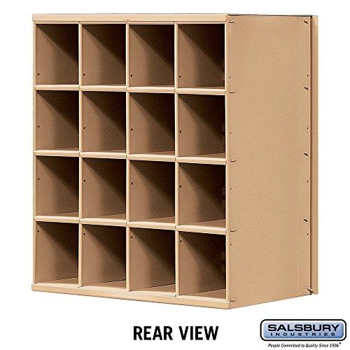 Salsbury Industries Salsbury Industries 2016RL Mailbox, 16 Doors, Rear Loading, Brass