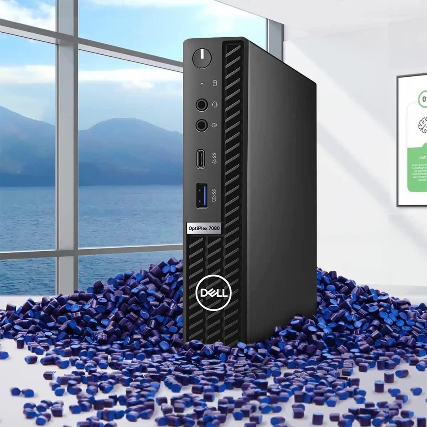 Dell Dell OptiPlex 7080 Micro Form Factor Mini Business Desktop, Intel Core i5-10500T Processor, 16GB RAM, 512GB PCIe SSD, RJ45, DisplayPort, Wi-Fi 6, Windows 11 Pro (Renewed)