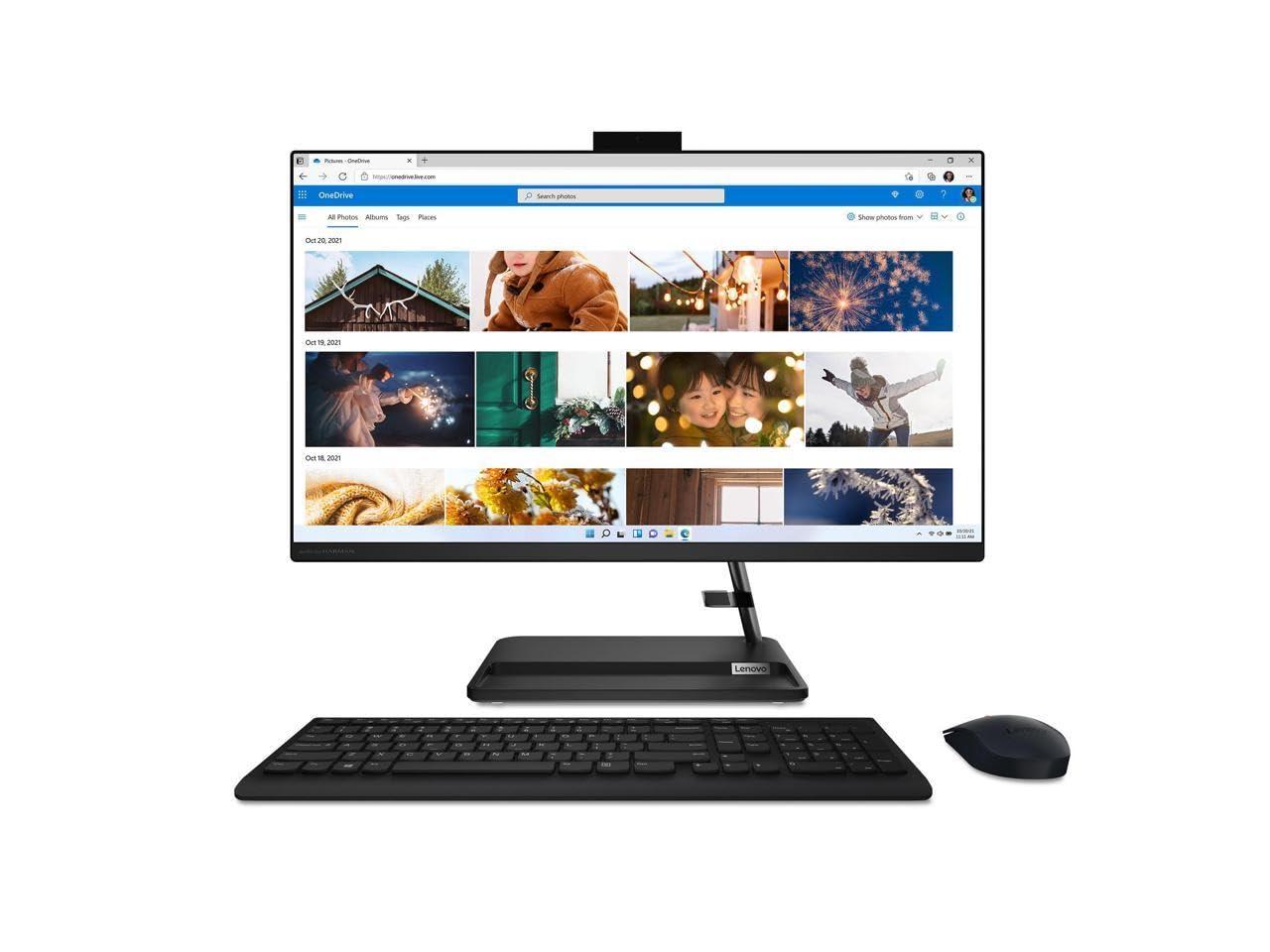 Lenovo Lenovo 2023 All-in-One Desktop | IdeaCentre AIO 3i | 27" 1920x1080 Touchscreen IPS | Intel i5-13420H 8-Core | 32GB DDR4 | 1TB SSD Windows 10 Pro | Wi-Fi 6 - Bluetooth 5.1-5.0MP Camera - Black