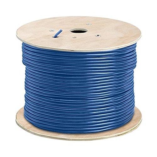 Cmple Cmple Cat5e STP Bulk Cable 350MHz Shielded Twisted Pair 24AWG Bare Copper 1000ft Blue