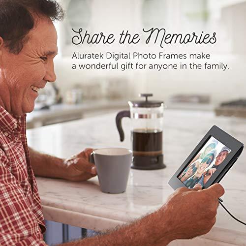 Aluratek Aluratek 8 Inch LCD Digital Photo Frame with Auto Slideshow Using USB SD/SDHC (ADPF08SF) - Black