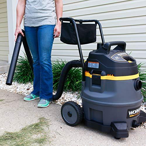 WORKSHOP Wet/Dry Vacs WORKSHOP Wet/Dry Vacs Vacuum WS1400CA High Power Wet/Dry Vacuum Cleaner, 14-Gallon Heavy-Duty Shop Vacuum Cleaner, 6.0 Peak HP Wet and Dry Vacuum with Cart