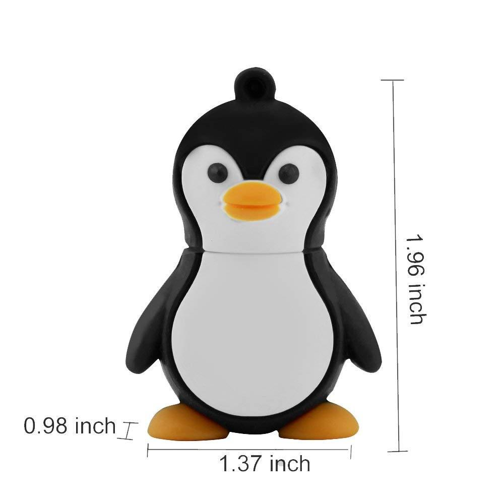 SXBan 128GB USB 2.0 Flash Drive Novelty Cute Baby Penguin Pen Drive Memory Stick Thumb Drive