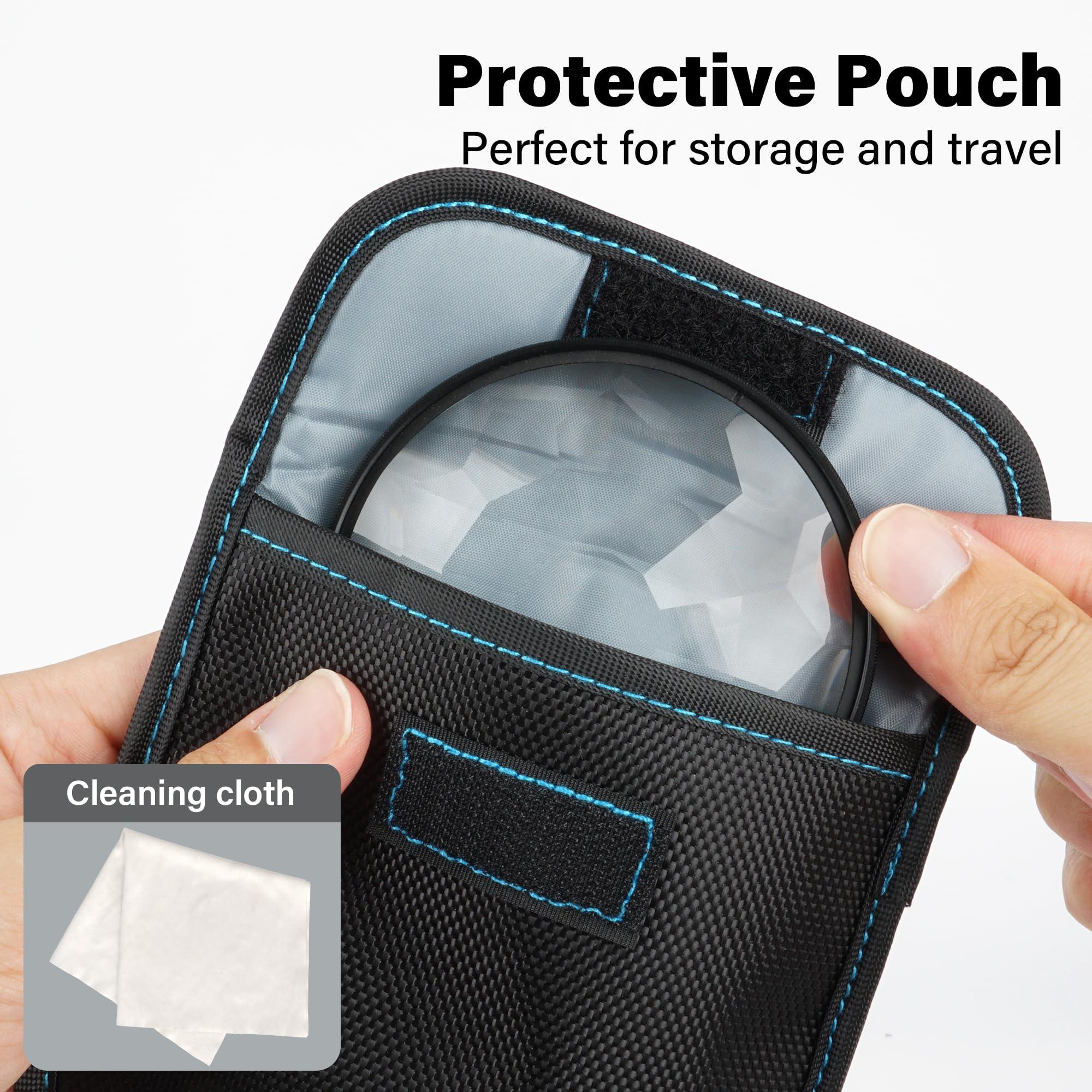 Walking Way Walking Way Kaleidoscope Prism Lens Filter, Special Effect Filters with Multiple Refracting Subjects, Prism Crystal Glass for SLR, Creative Photography (72mm)