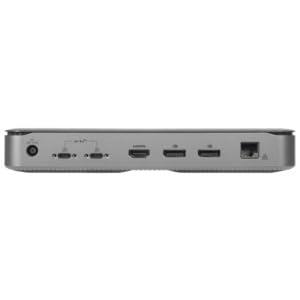 Targus Targus USB-C Dual Host Hybrid Triple Video KVM Docking Station with Dual 100W Power - PC and Mac Compatibility, Connect and Control Up to 2 Laptops, 3 Monitors, and Multiple Peripherals (DOCK750USZ)