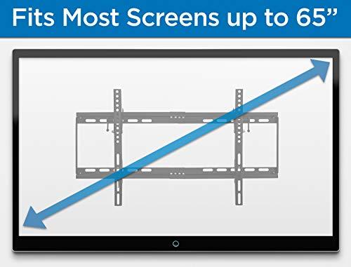 Mount-It! Mount-it! Slim Tilting TV Wall Mount Bracket | Low Profile Tilt TV Mount for Samsung, Sony, Vizio, TCL, LG, Sharp 32 to 65 Inch LCD/LED/4K TVs